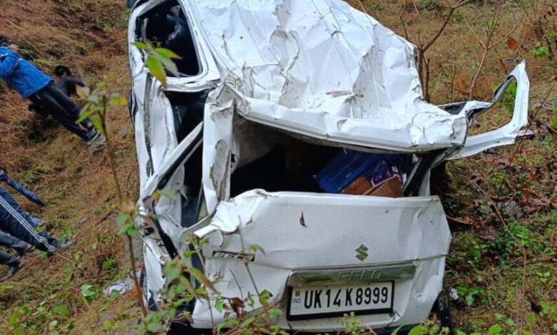 उत्तराखंड में दर्दनाक हादसा, मैसारी के पास खाई में गिरी कार उत्तराखंड में दर्दनाक हादसा, मैसारी के पास खाई में गिरी कार