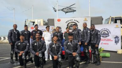 कारगिल विजय के 25 वर्ष पूरे होने के उपलक्ष्‍य में ‘’भारतीय सेना का ‘डी5’ मोटर साइकिल अभियान’’ शुरू