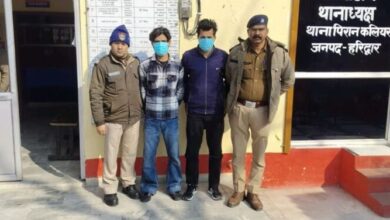 44 पेटी शराब सहित हरियाणा के दो तस्कर गिरफ्तार, एक फरार