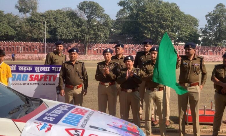 एसएसपी ने किया 35 वें सड़क सुरक्षा माह का विधिवत शुभारम्भ